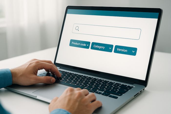 modulo software eIFU - ricerca sul portale web in modalità semplice e avanzata